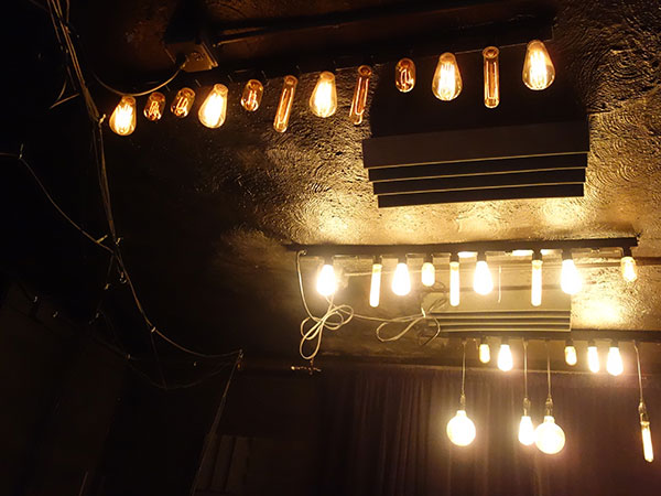 the overhead over the stage at 'the spacebar' in columbus, oh'