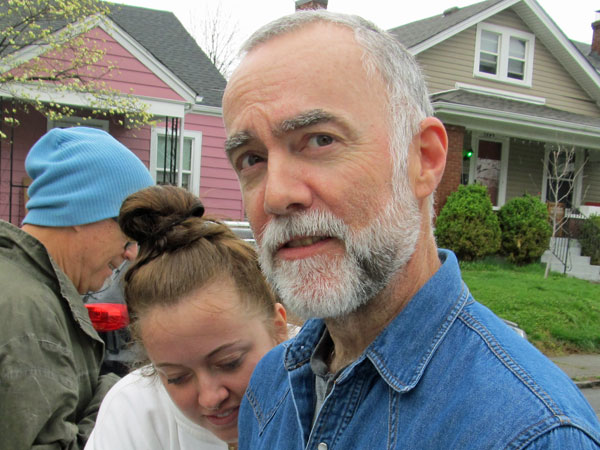 scott burns near his pad in lousiville, ky