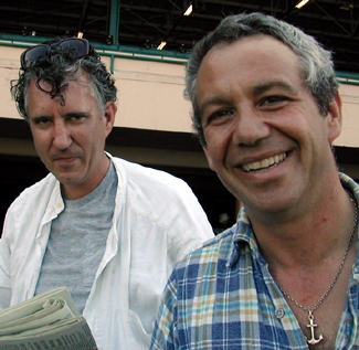 shot of raymond pettibon + watt in 2002