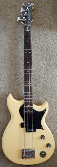 late 2016 reverend 'wattplower' yellow prototype bass designed for watt w/watt's input late 2016 reverend 'wattplower' yellow prototype bass designed for watt w/watt's input