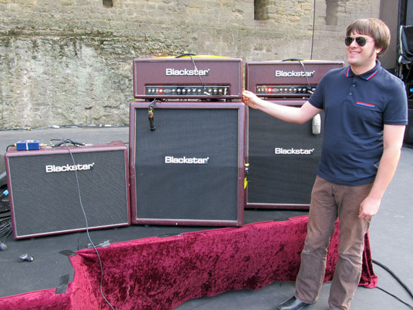 derek see for blackstar amps in carcassonne, france on july 27, 2011