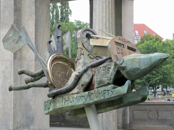 art outside the neue museum in berlin, germany on july 31, 2012