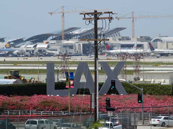 los angeles international airport, construction on the new bradley west terminal