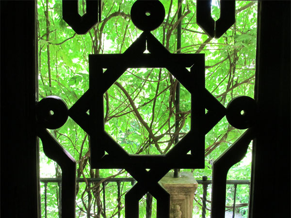 inside the alcazar in seville, spain