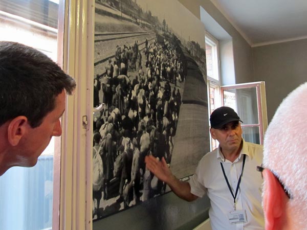 our guideman at auschwitz-birkenau on august 5, 2012