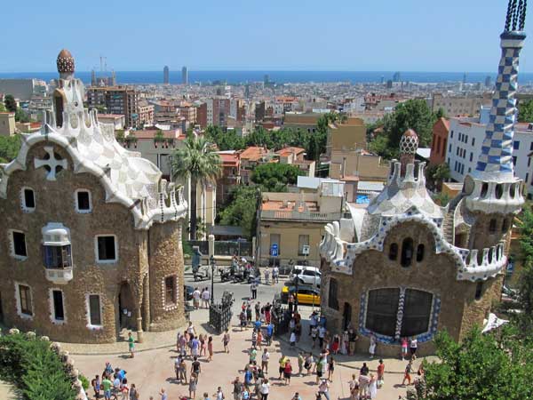 park guell  on july 6, 2012