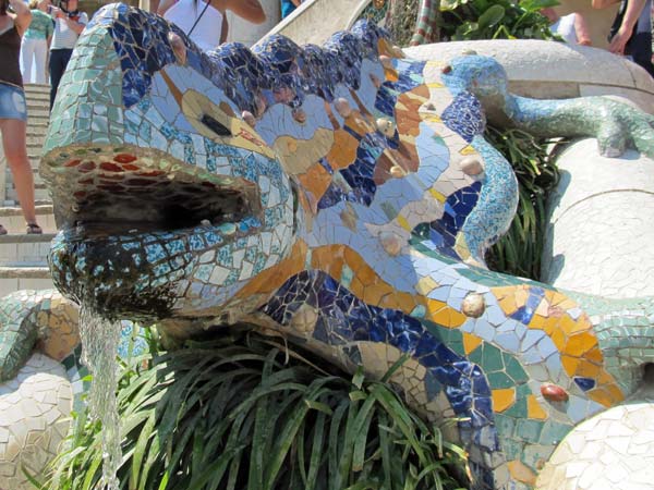 park guell  on july 6, 2012