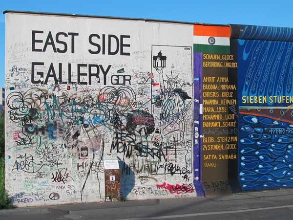 parts of the wall in berlin, germany on july 31, 2012