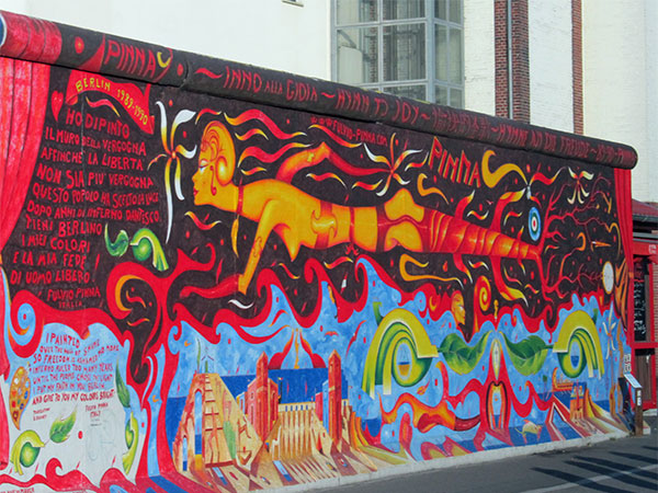 parts of the wall in berlin, germany on july 31, 2012