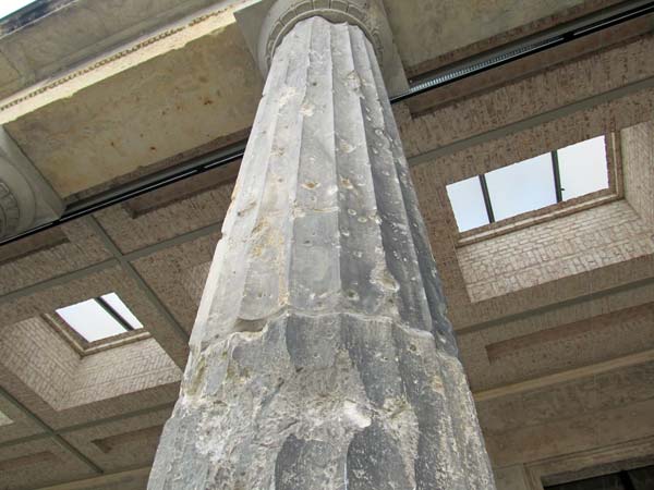 war damaged parts of the neue museum in berlin, germany on july 31, 2012