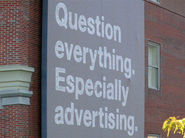 sign on some building in downtown denver on september 20, 2013