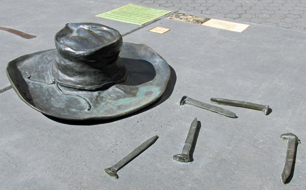 immigrant memorial stuff in downtown san jose, ca