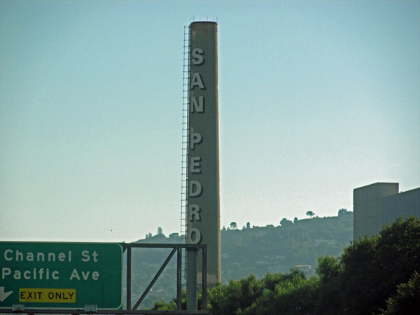 incinerator stack in san pedro, ca on august 10, 2013