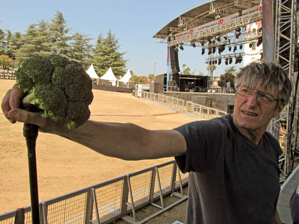 jos at sound check at chateau valmy in france - july 9, 2013