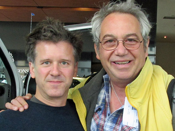 mac mccaughan + mike watt (l to r) in denver, co on september 22, 2013