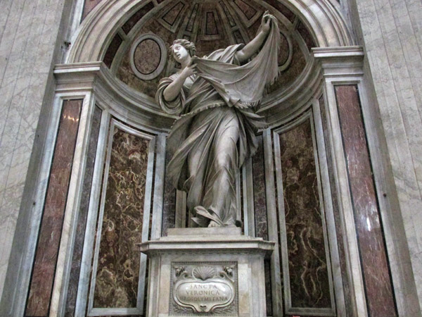 veronica in saint peter's basilica, vatican - july 3, 2013
