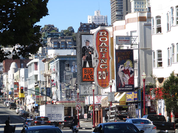 broadway and columbus in san francisco, ca on november 3, 2015