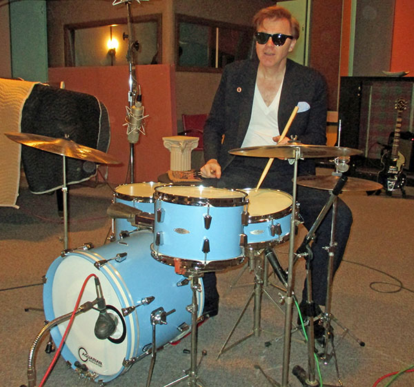 larry mullins at sam phillips recording service in memphis, tn on october 16, 2015