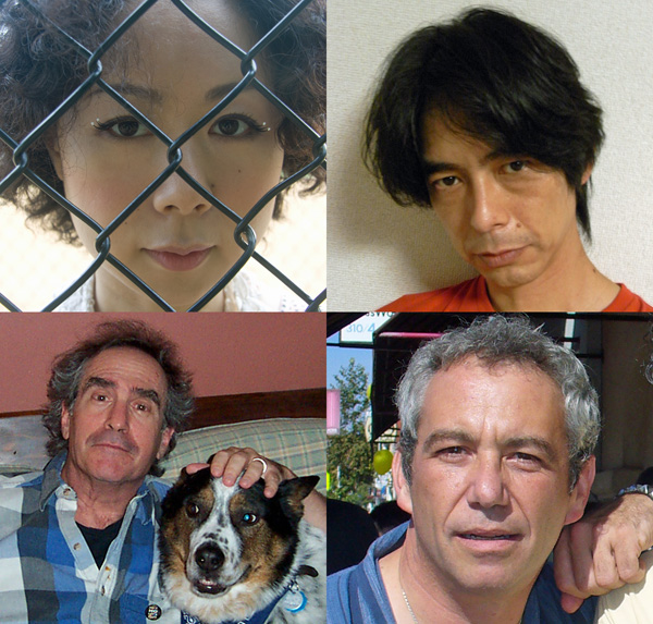 spielgusher (clockwise from lower left) richard meltzer, yuko araki, hirotaka 'shimmy' shimizu + mike watt 