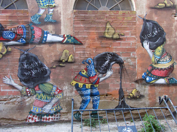 art at la escocesa in barcelona on march 10, 2014