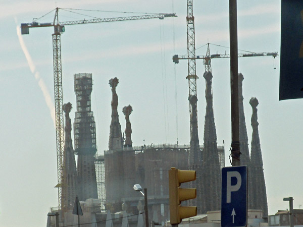 anonti gaudi's sangrada familia in barcelona on march 10, 2014