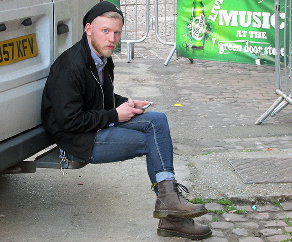 wheelman/tourboss thomas clements in brighton, england on april 9, 2014