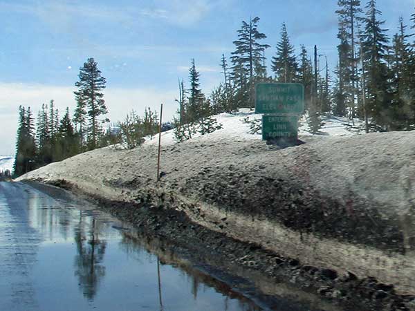 crossing santiam pass on our way to eugene, or on march 2, 2017