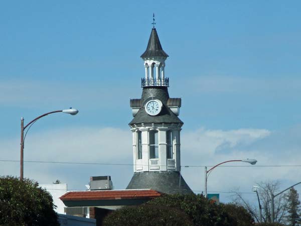 rebuilt cone & kimball clocktower in downtown red bluff, ca on february 24, 2017