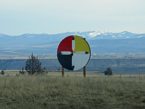 driving through warm springs indian reservation, or on march 1, 2017