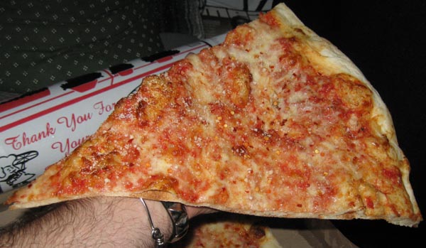 slice of benny tudino's pizza