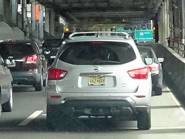 asshole who almost ran into us on the george washington bridge going to manhattan on march 30, 2019