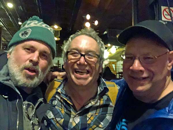 john moloney + murph + watt (l to r) at 'the iron horse music hall' in northanmpton, ma on march 27, 2019. photo by john moloney