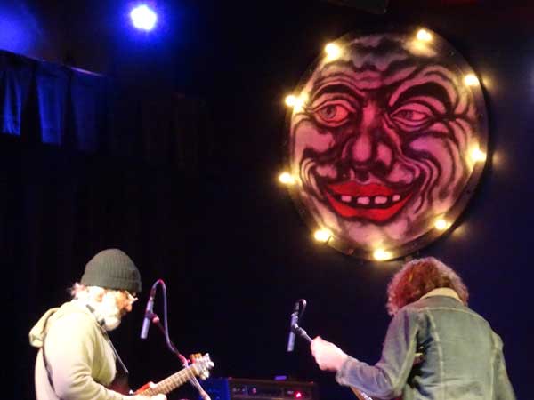 mike baggetta and chris schlarb (l to r) at soundcheck at the royal room in the columbia city part of seattle on march 24, 2019
