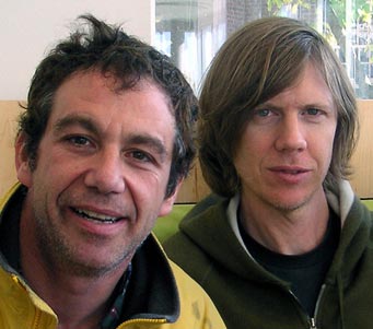 shot of watt and thurston moore in 2004