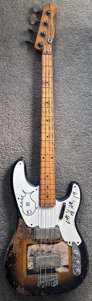 watt's '56 fender-p bass w/curtis novak pbird pickups