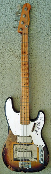 watt's '56 fender-p w/curtis novak pbird pickups